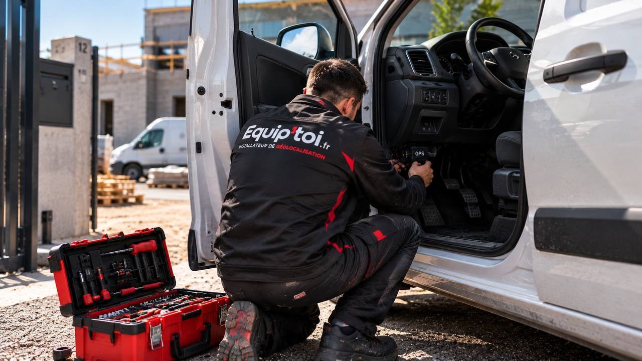 Installation d'un boîtier GPS en atelier